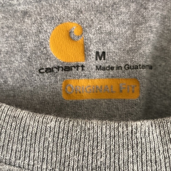 Carhartt solid gray pocket T-shirt - Picture 4 of 4